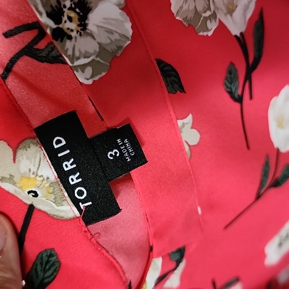 Torrid Floral Georgette Swing Cami Tank 3x - Picture 5 of 7